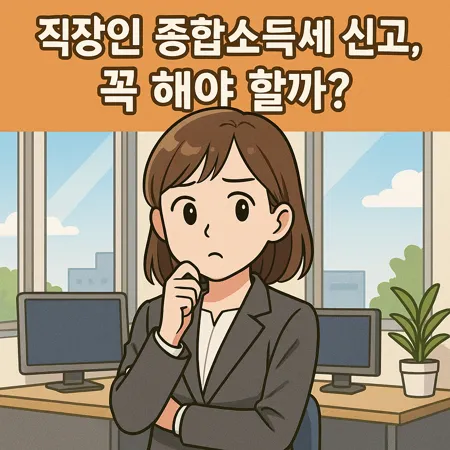 직장인 종합소득세 신고, 꼭 해야 할까? 1 직장인 종합소득세 신고, 꼭 해야 할까?
