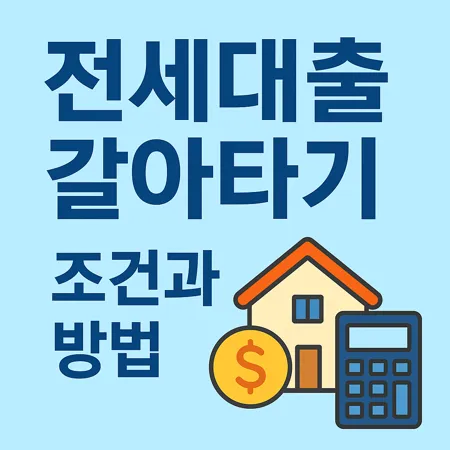 국민은행 전세대출 갈아타기 조건과 신청 절차 정리